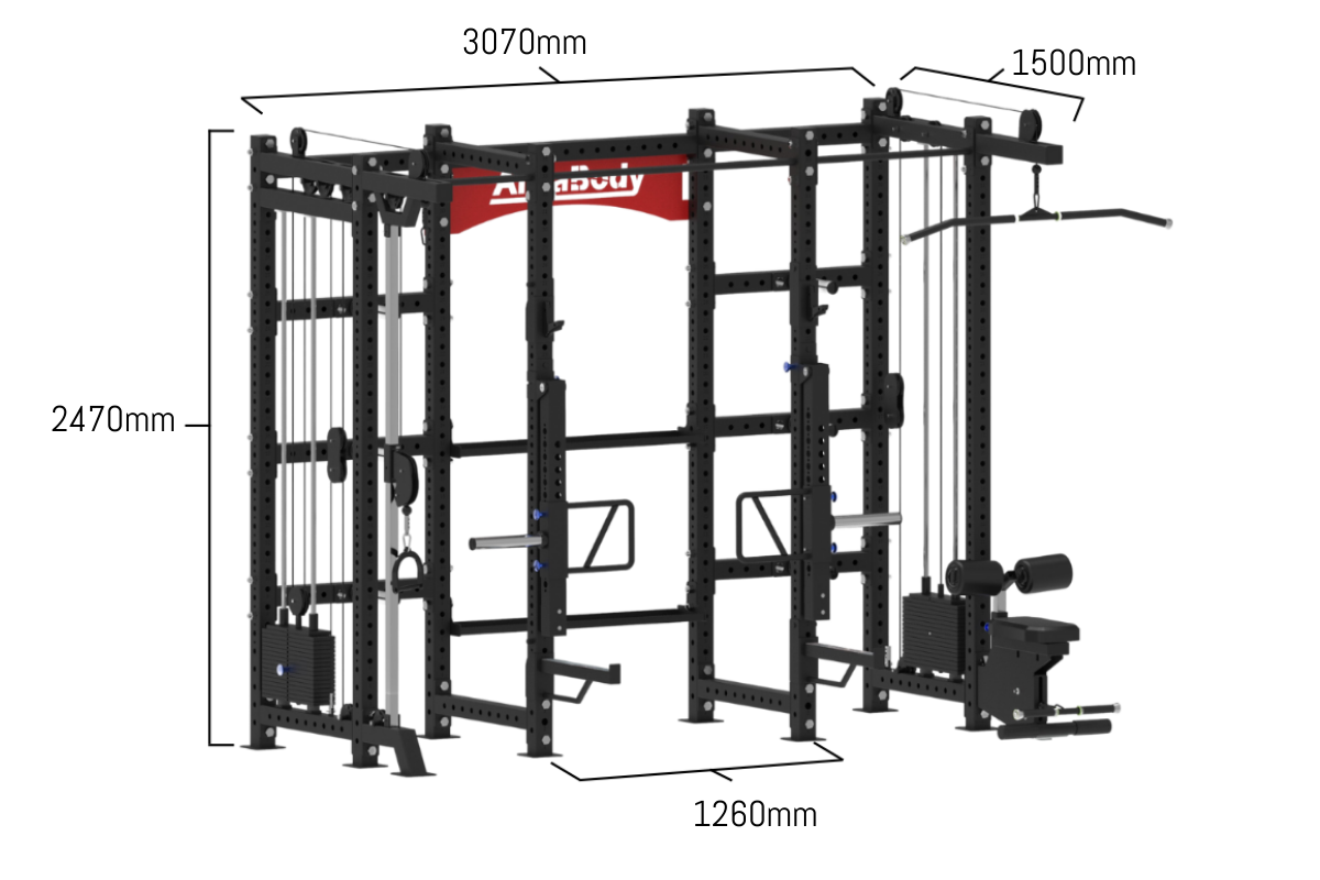 AltraBody Future Rack dimensions: 3070mm wide, 1500mm deep, 2470mm high