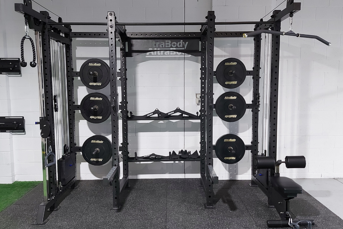 AltraBody Future Rack with cable columns and integrated plate storage