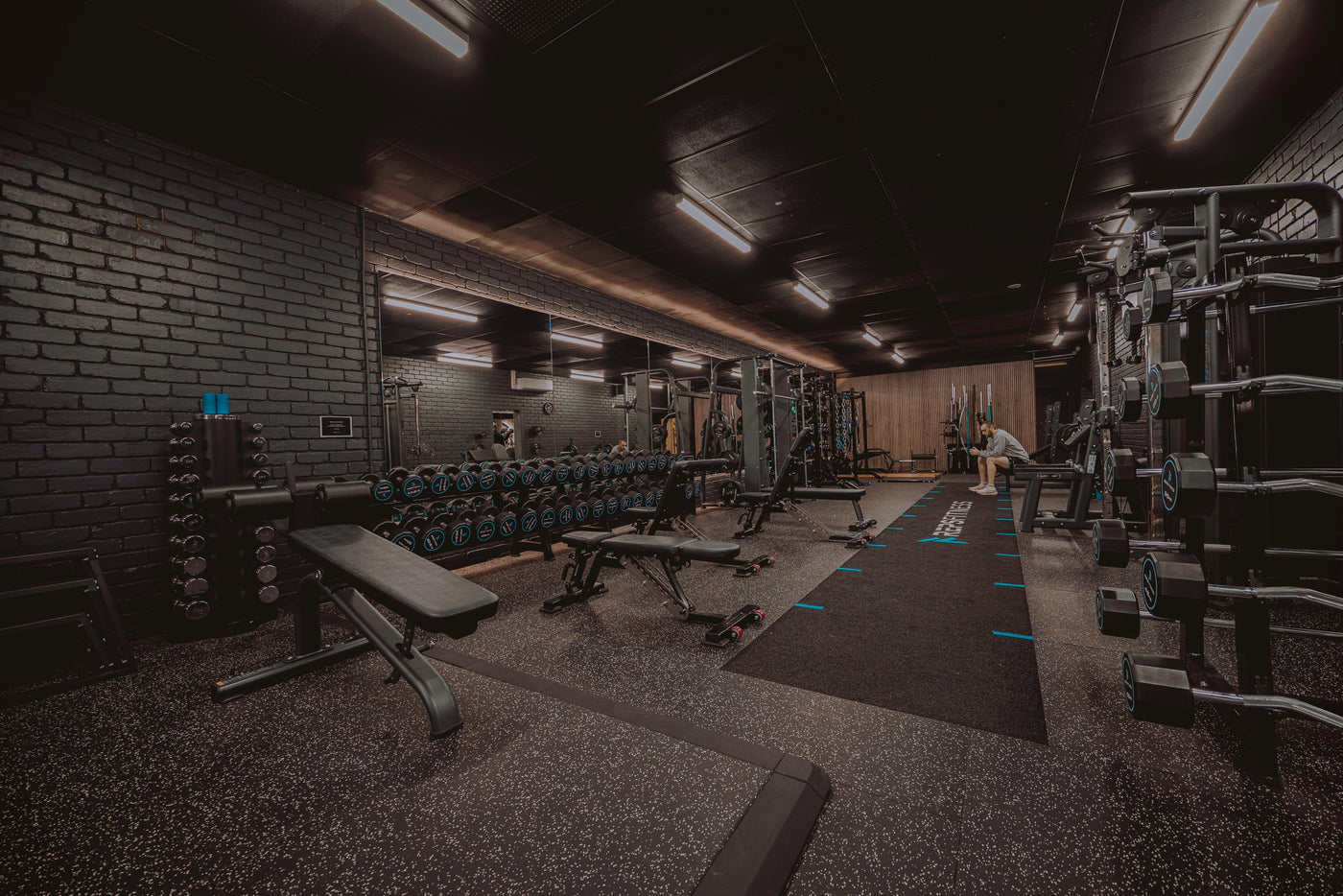 Commercial gym floor designed and fitted out by Premier Fitness Supply