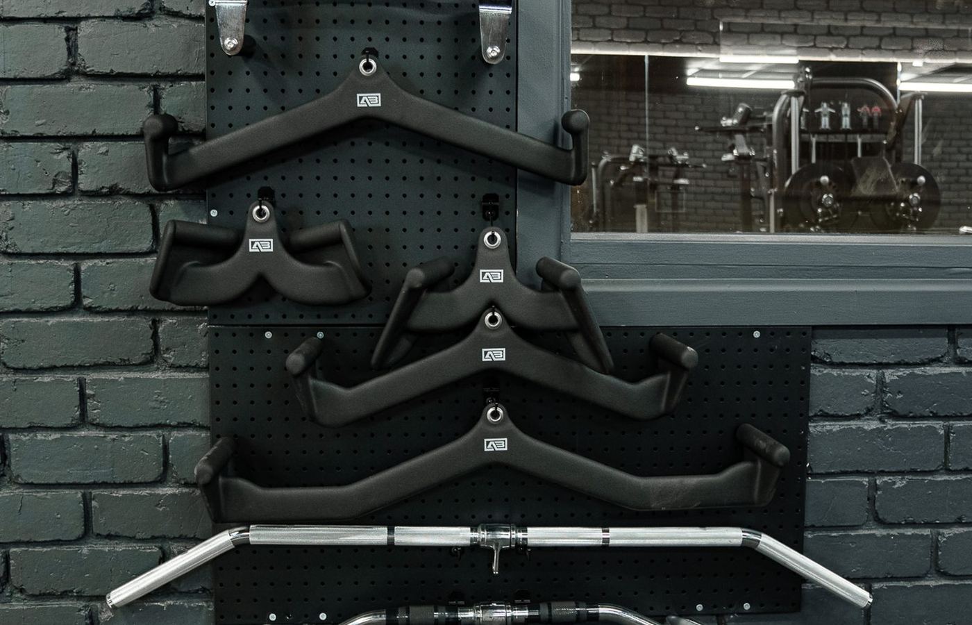 Organised commercial gym storage