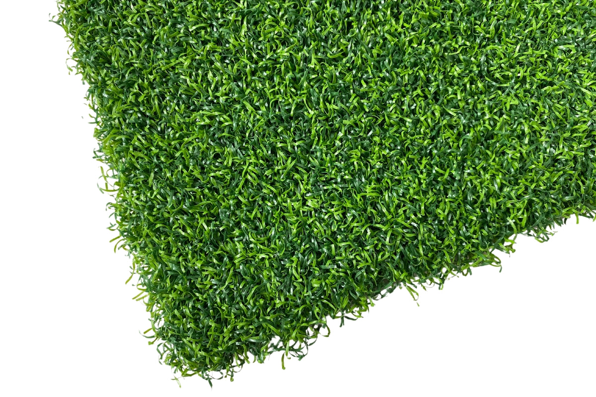 Close-up of commercial-grade gym turf