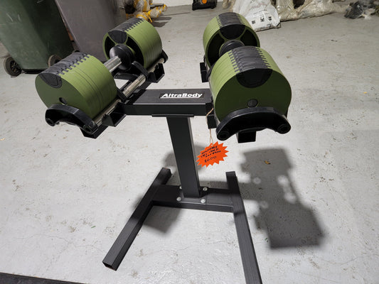 Ex-Demo-2-32KG-Adjustable-Dumbbells-with-Rack