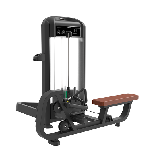 Elite™-Series---Pin-Loaded-Seated-Cable-Row---Black-Frame-with-Premium-Carbon-Fibre-Upholstery-[EX-DISPLAY]
