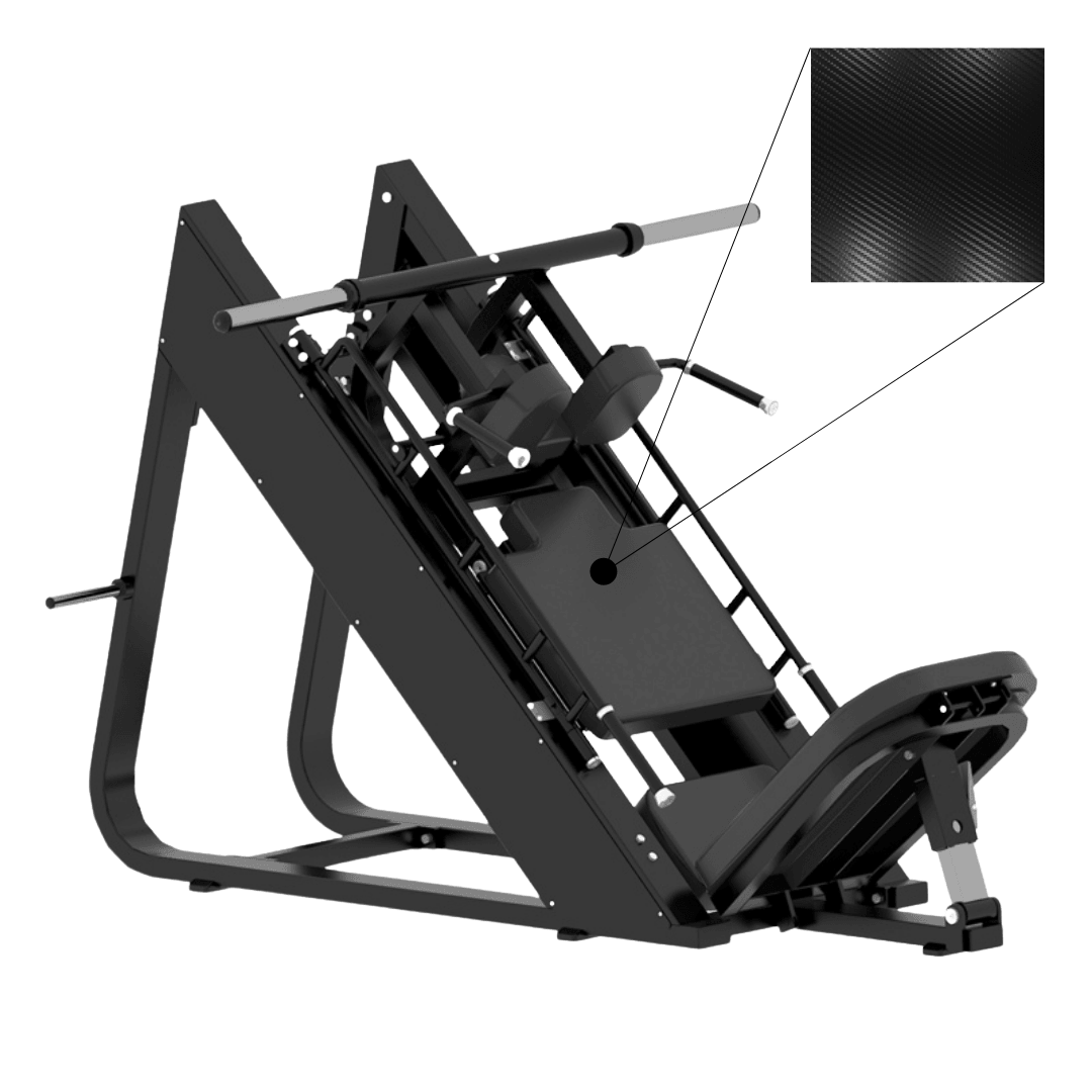 AltraBody-Bold-Series---Leg-Press-/-Hack-Squat-(2-in-1)-Black/Carbon-Fibre-1