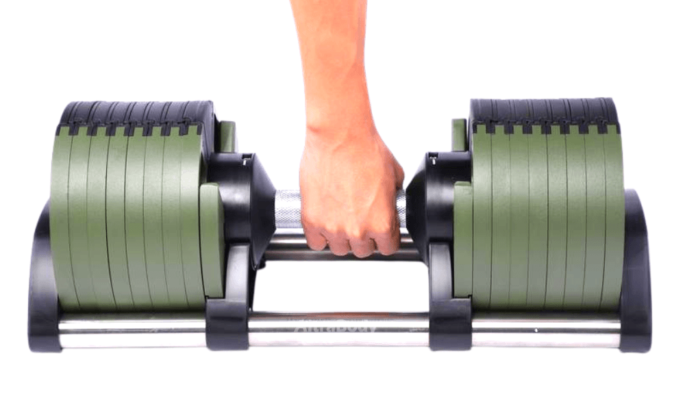 AltraBody-Adjustable-Dumbbells-32kg-Pair---Army-Green-2